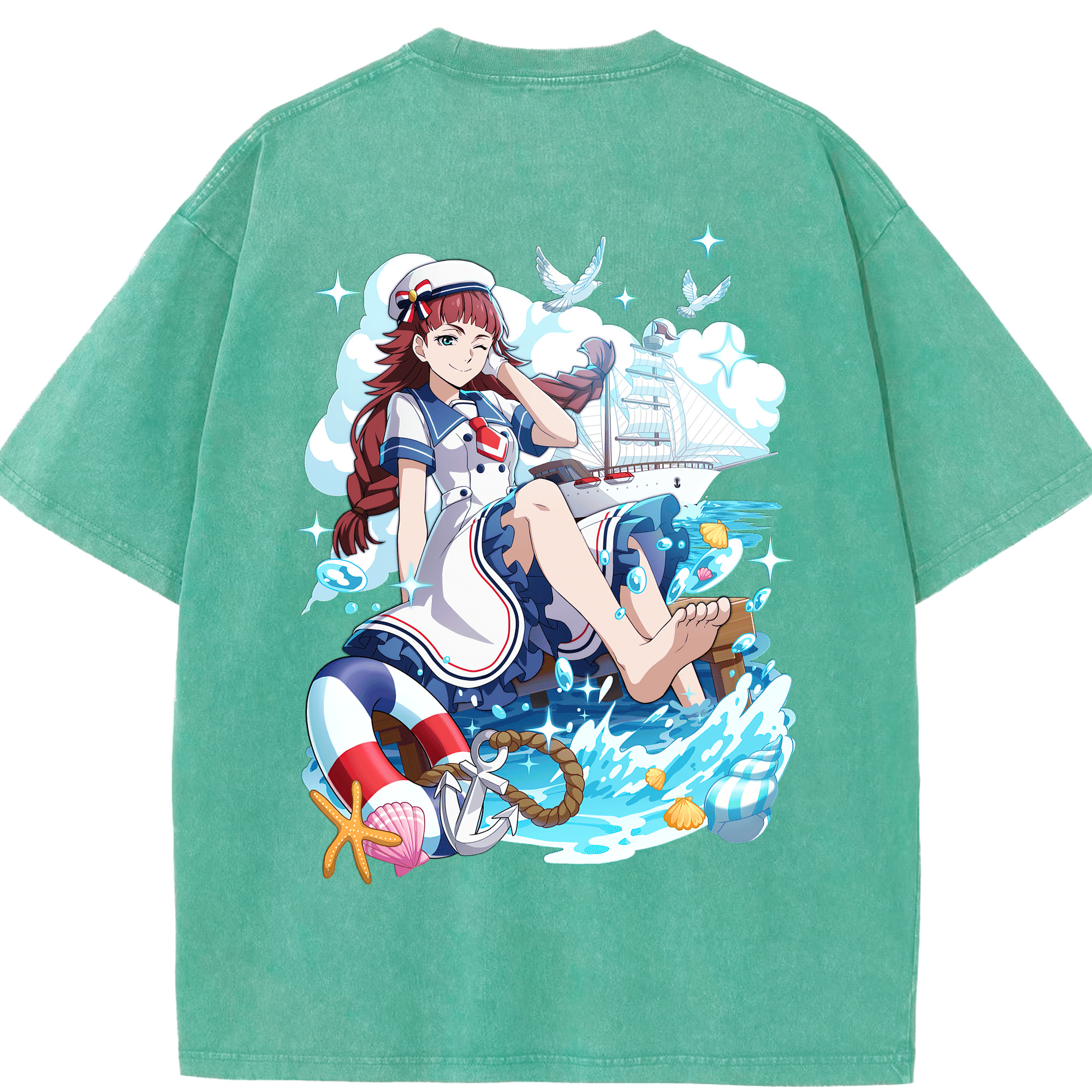 （画像用） 文豪ストレイドッグス Bungo Stray Dogs 綿100% ヴィンテージ風 半袖Tシャツ（背面プリント）